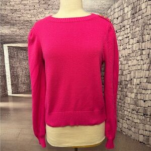 Draper James Vibrant Pink Crew Neck Sweater